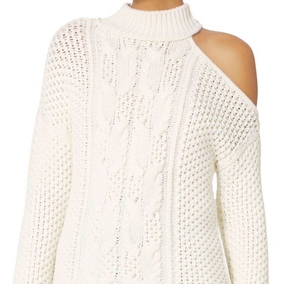 INTERMIX COLD SHOULDER SWEATER - Picture 2 of 4